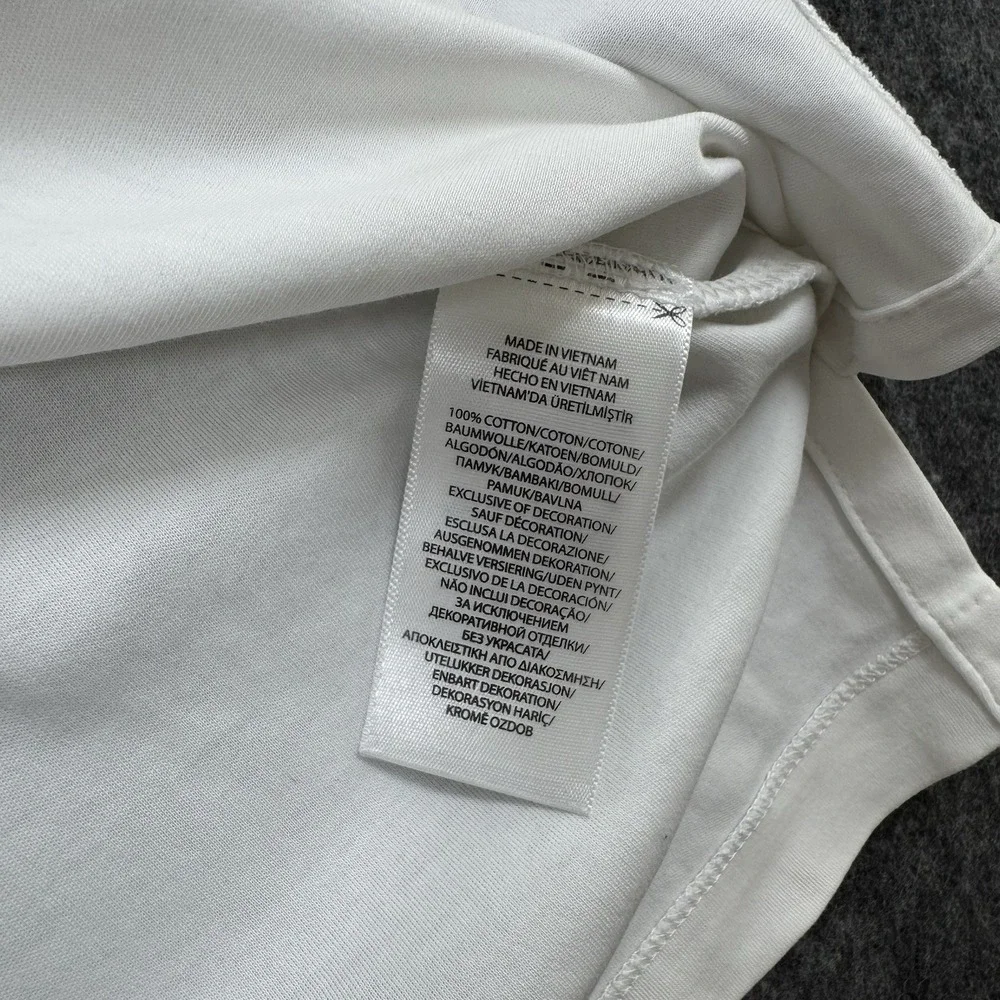 Polo Ralph Lauren Men's Polo Shirt 4XLT Big Tall White Navy Trim Pony